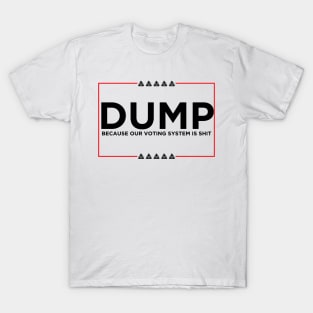 Vote Dump Poop Emoji Political Campaign (Black) T-Shirt